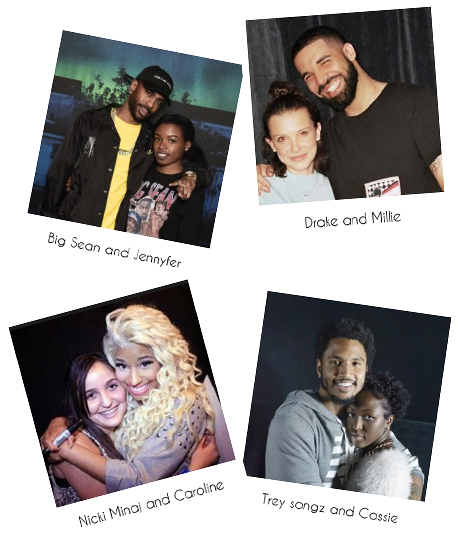 photo de fans rencontrant les artistes